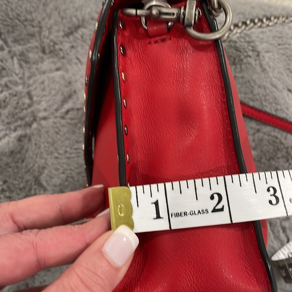 Rebecca Minkoff crossbody bag with studs flap style - Picture 9 of 10